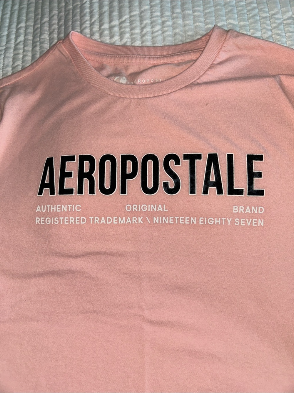 Aeropostale Light Pink Logo Tee - Picture 2 of 9